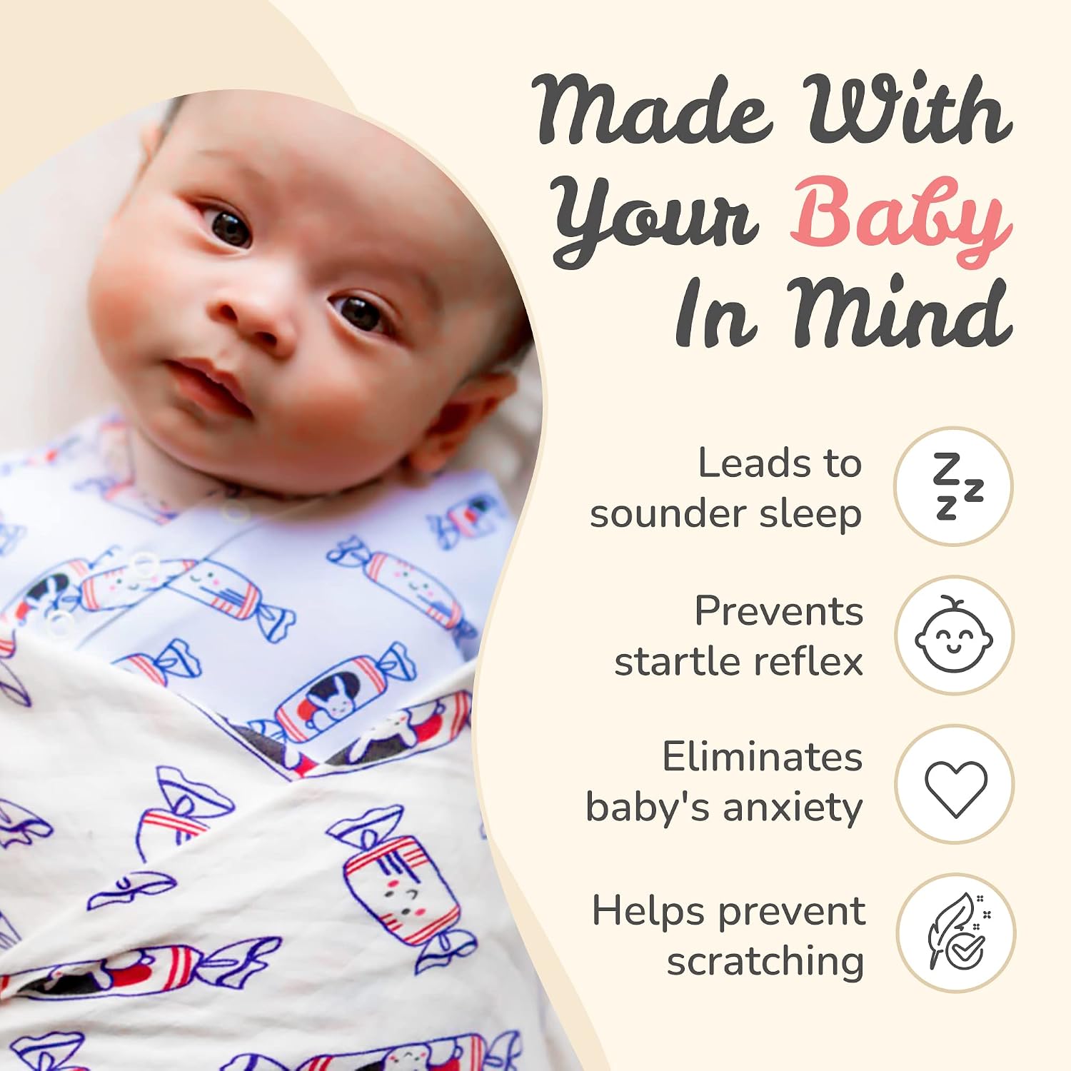 The Wee Bean Organic Cotton and Bamboo Rayon Muslin Swaddle Blankets, Set of X (Bunny Candy)