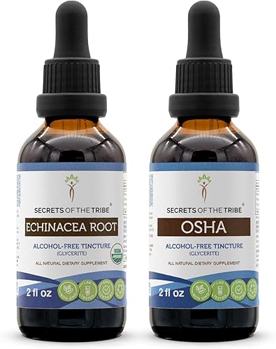 Extracto líquido orgánico y OSHA de raíz de equinácea USDA (2 piezas)  Tinturas sin alcohol  Raíz de equinácea orgánica (Echinacea Purpurea) y OSHA