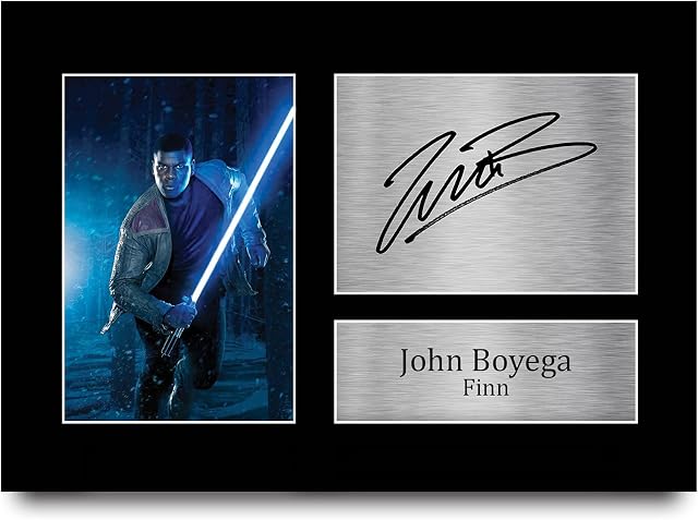 HWC Trading John Boyega Gift Signed A4 Printed Autograph Star Wars Gifts Finn Print Photo Picture Display