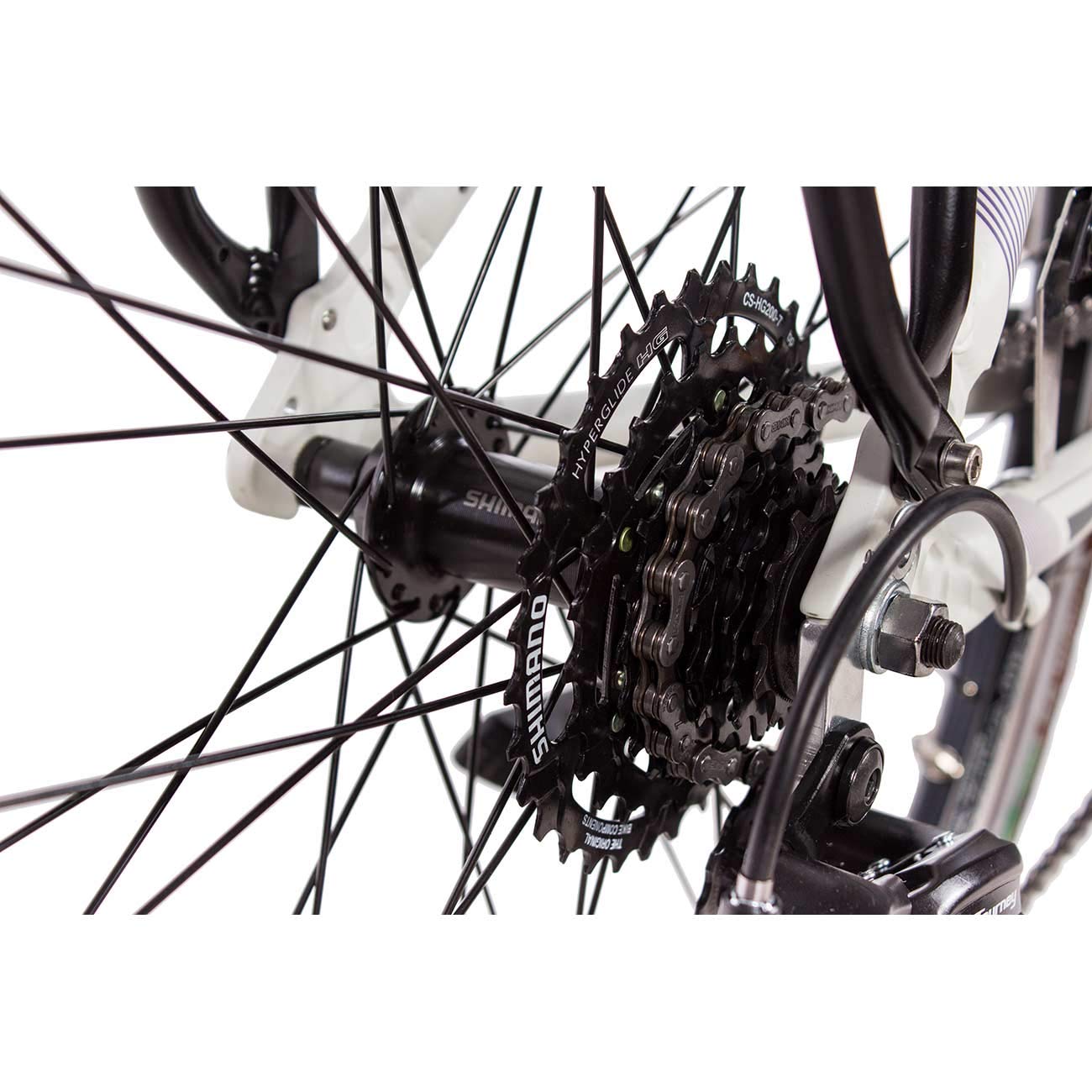 Airtracks Damen Trekking Fahrrad 28 Zoll TR.2820L 24-Gang Shimano ACERA RD-T3000 Kettenschaltung Weiß Matt