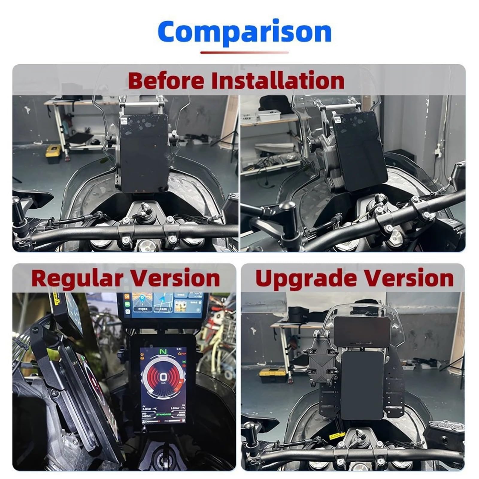 Support de Navigation Support Navigation GPS pour téléphone Portable, pour Cfmoto 800MT-X CF 800 MTX 800 MT X 2024 2025 Support De Navigation GPS pour Moto(Regular Version)