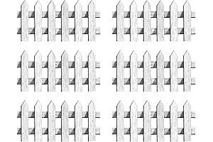 Beistle Cardstock White Picket Fence Cutouts for Yard and Classroom Decor