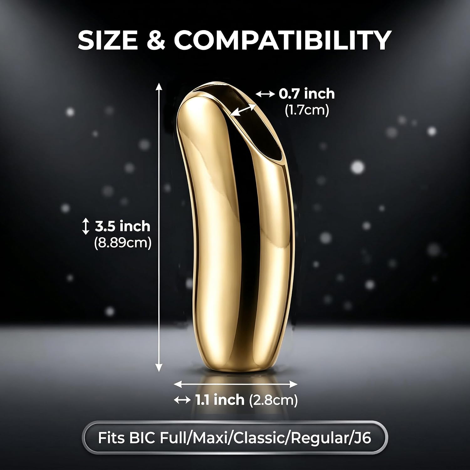 Metal Curved Lighter Case Cover for BIC Full Size image 4