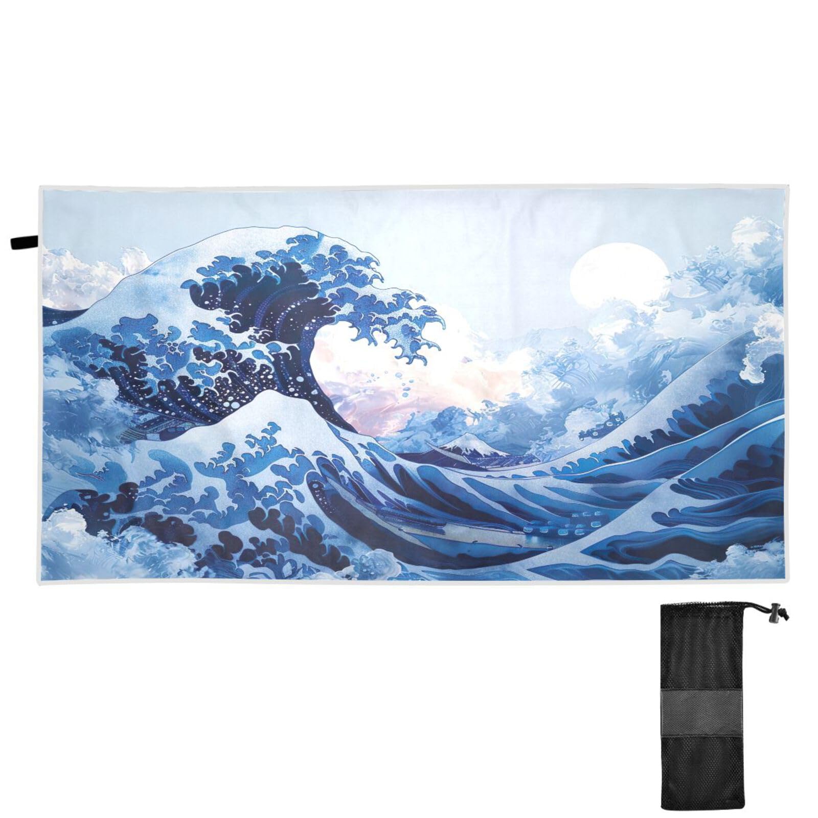 Amazon.com: Kigai Japanese Style Waves Microfiber Beach