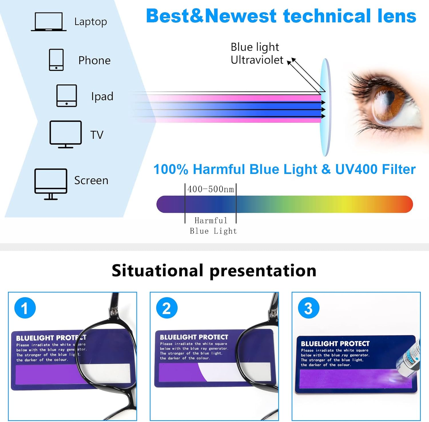 DXYXYO 3 Pack Aviator Reading Glasses for Women Men, Classic Pilot Blue Light Blocking Readers - Image 6