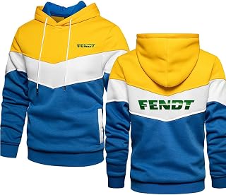 Jersey De Moda Unisex para Fendt Print Sudadera con Capucha Color Block Hooded Top Sudadera De Primavera Sudadera con Capucha Y Cordón Deportes Streetwear Jerseys Ligeros para Regalo