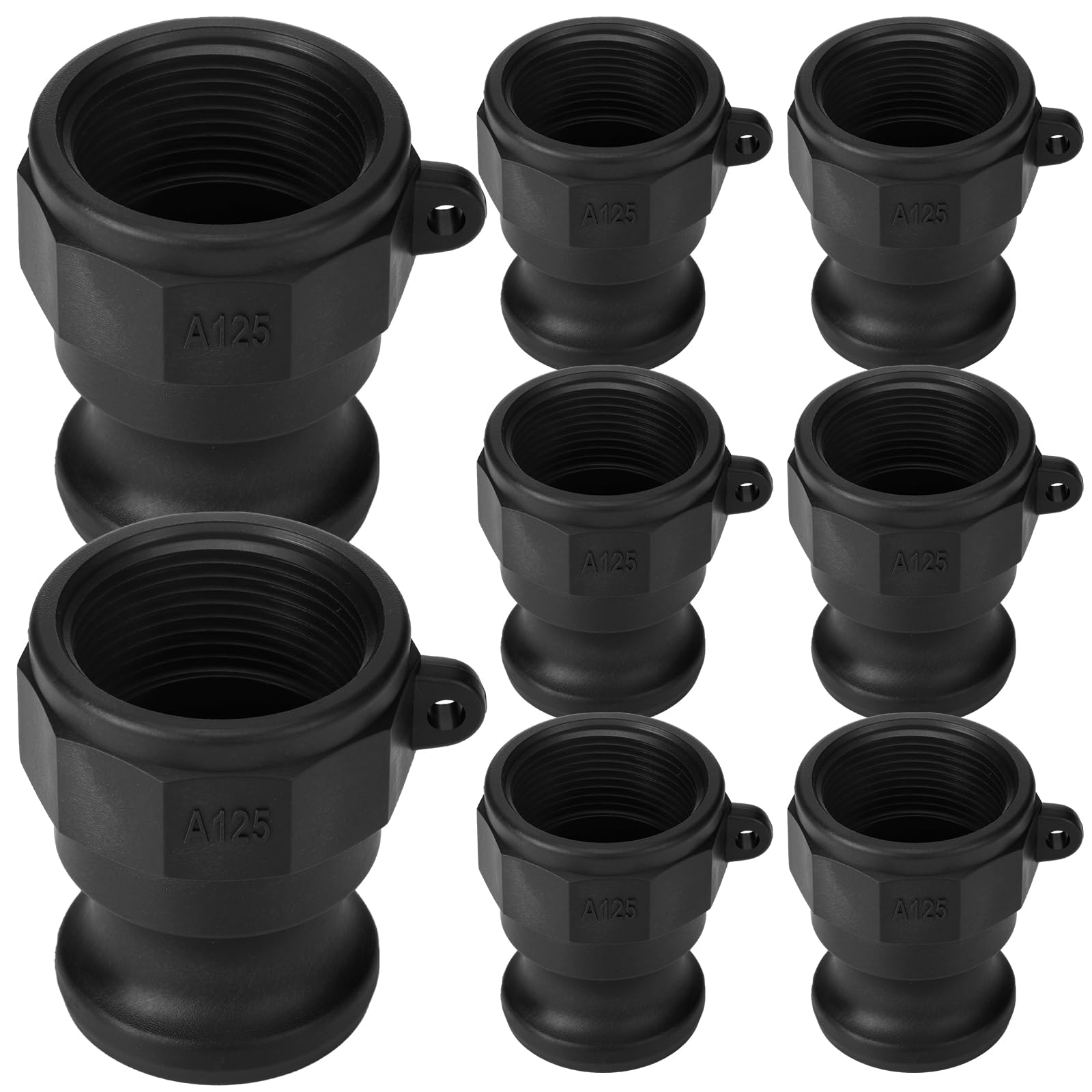 Klyyo 8 Pcs Poly Camlock Fittings 1-1/4'' Male x Female NPT Type A