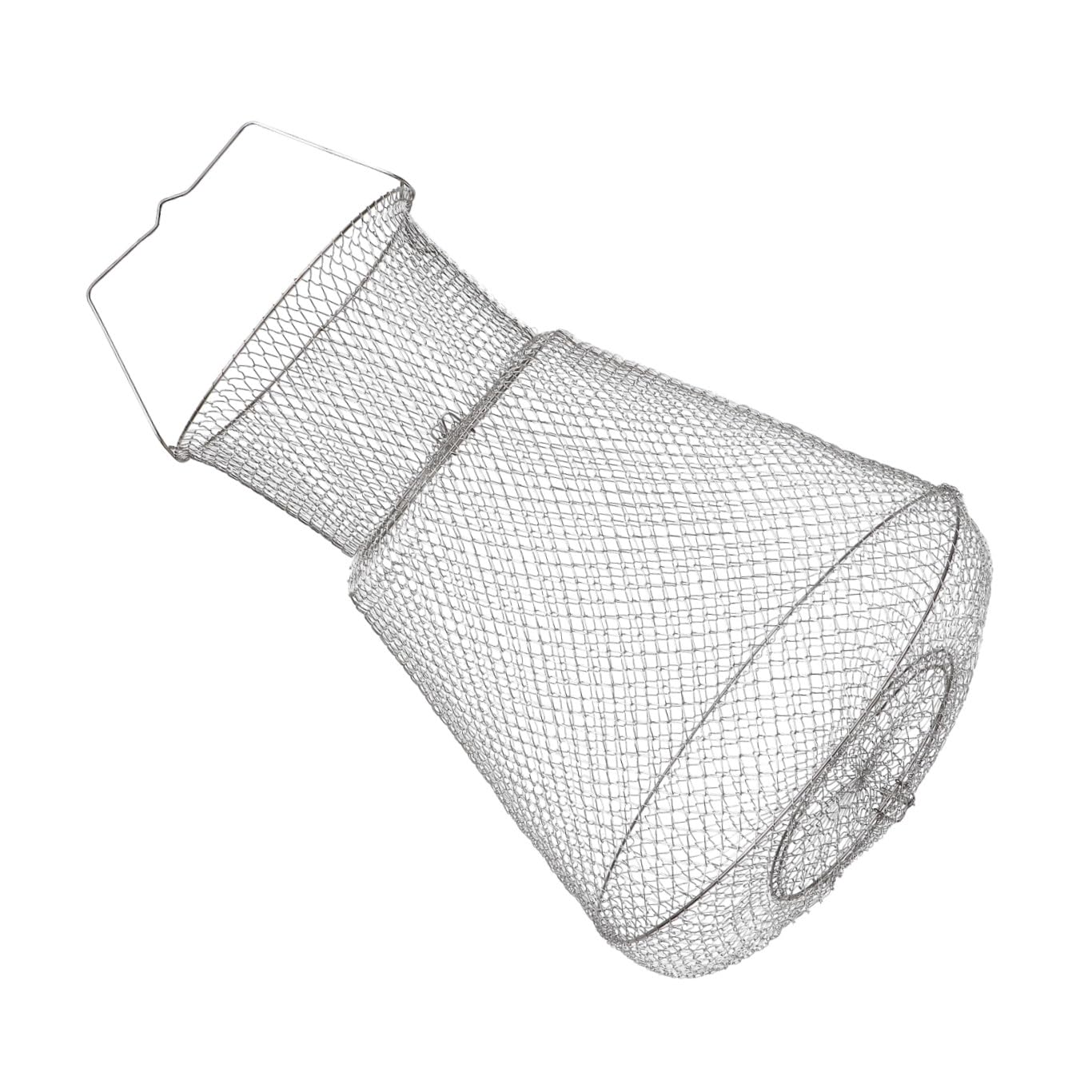 Gatuida Bolsa de Pesca Plegable de Acero Inoxidable 304 Jaula de Pesca Resistente 45x72 Cm Contenedor para Cangrejos y Camarones Adecuado en Agua Salada y Actividades al Aire Libre