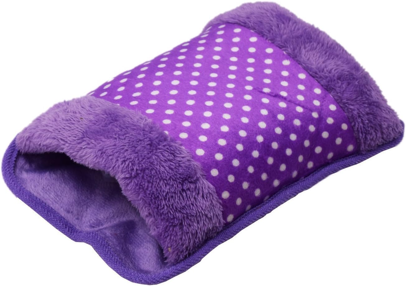 Ledzz Fur Velvet Electric Hot Water Bag with Hand Pocket (Multicolour)