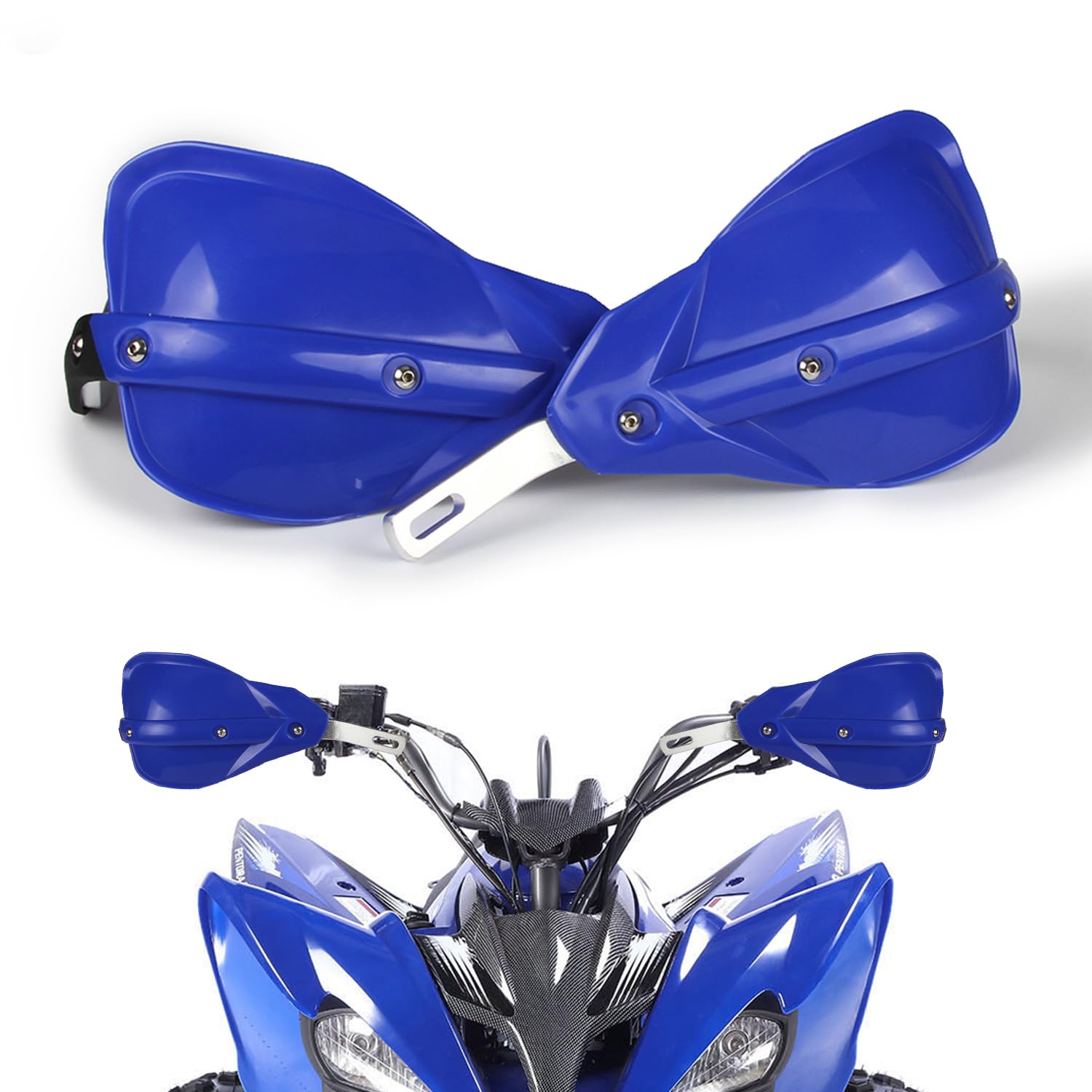 Wacece ATV Handguards 7/8" and 1 1/8" Hand Guards Solid Panel Universal for TRX 250X 300EX 350 400EX LTZ400 Raptor Grizzly 350 660 700 Warrior