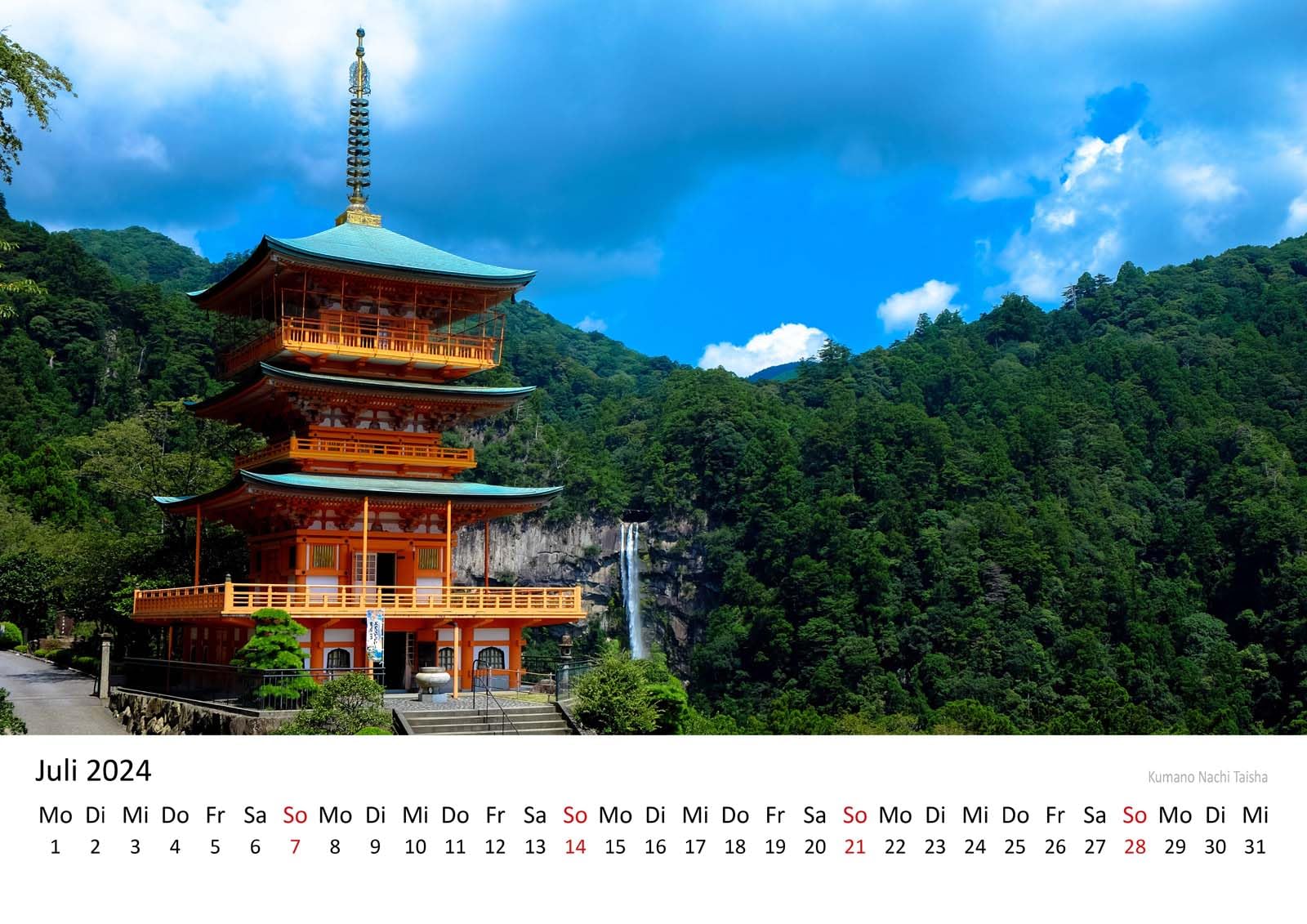 2026 Color of Japan - Calm Aesthetic Color Calendar - Cafe Analog