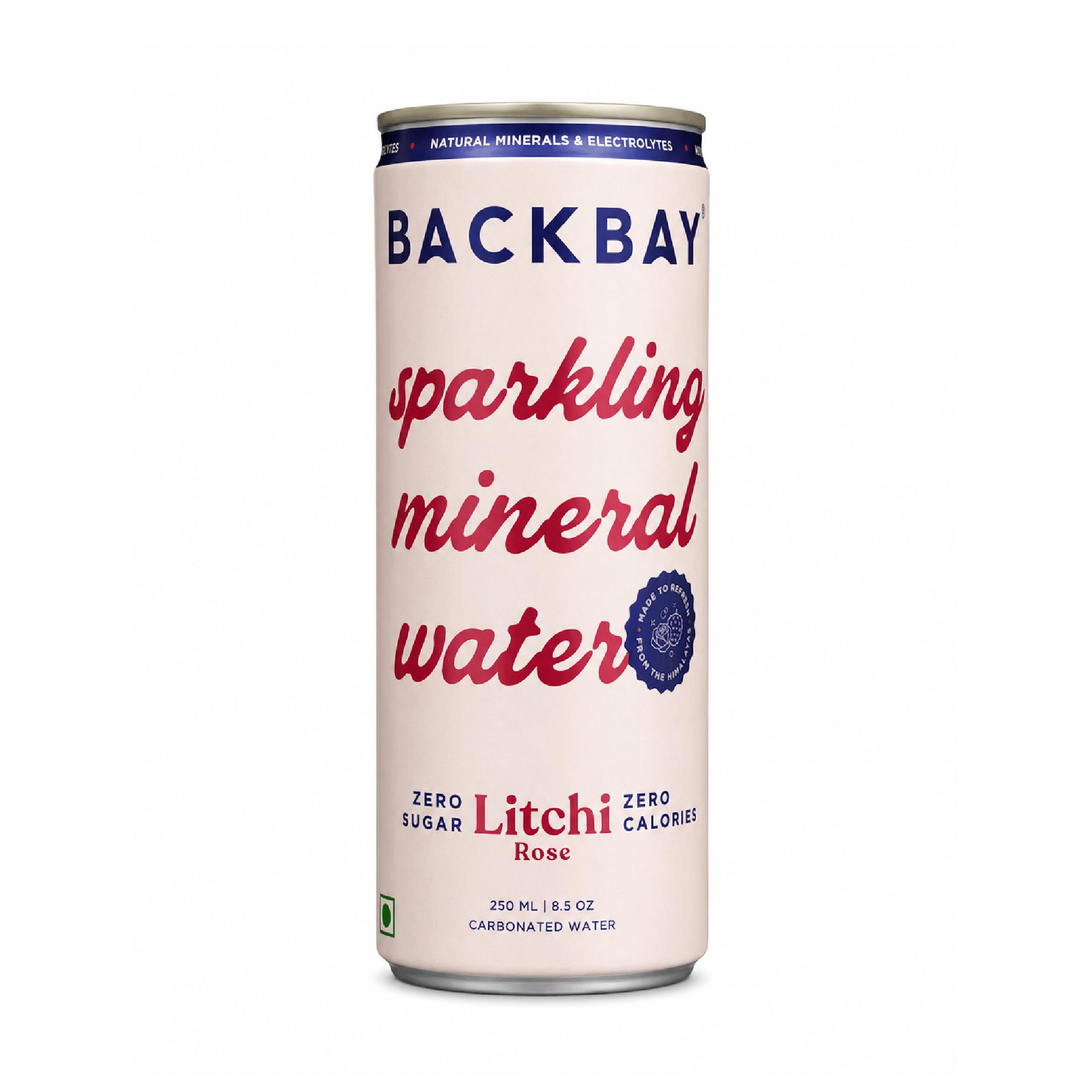 Backbay Litchi Rose Sparkling Mineral Water - 250ml (Pack of 6 Units) | Zero Sugar | Zero Calories | No Artificial Flavours & Sweeteners | Made from Himalayan Water | Hydrating and Refreshing-image-42