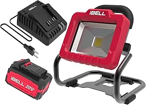 IBELL One Power Series Portable Rechargeable Work Light BL20-20 4Ah Battery 20V 20W 1800Lm