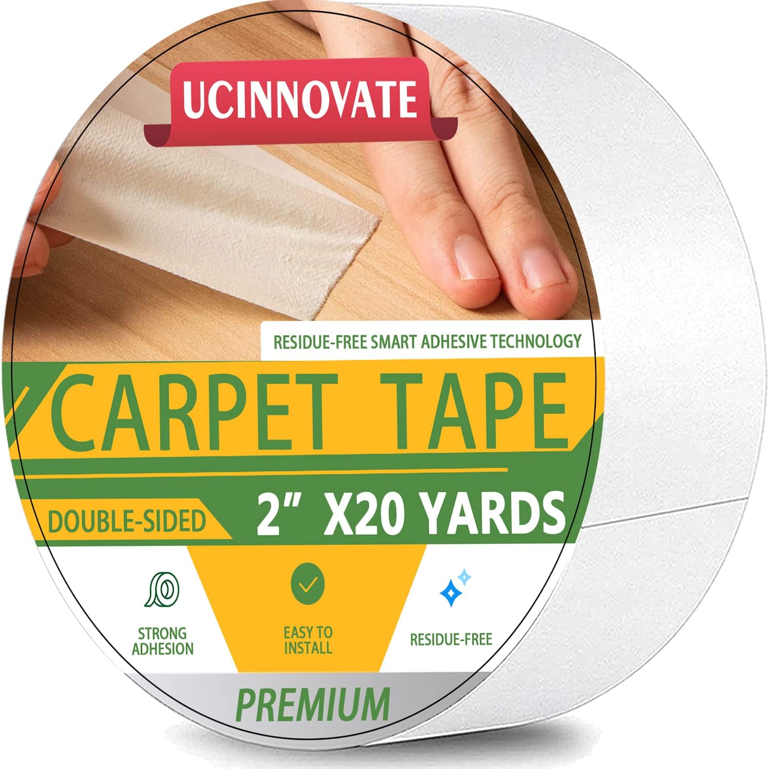 Double Sided Carpet Tape for Area Rugs, Carpets Heavy Duty Sticky Tape