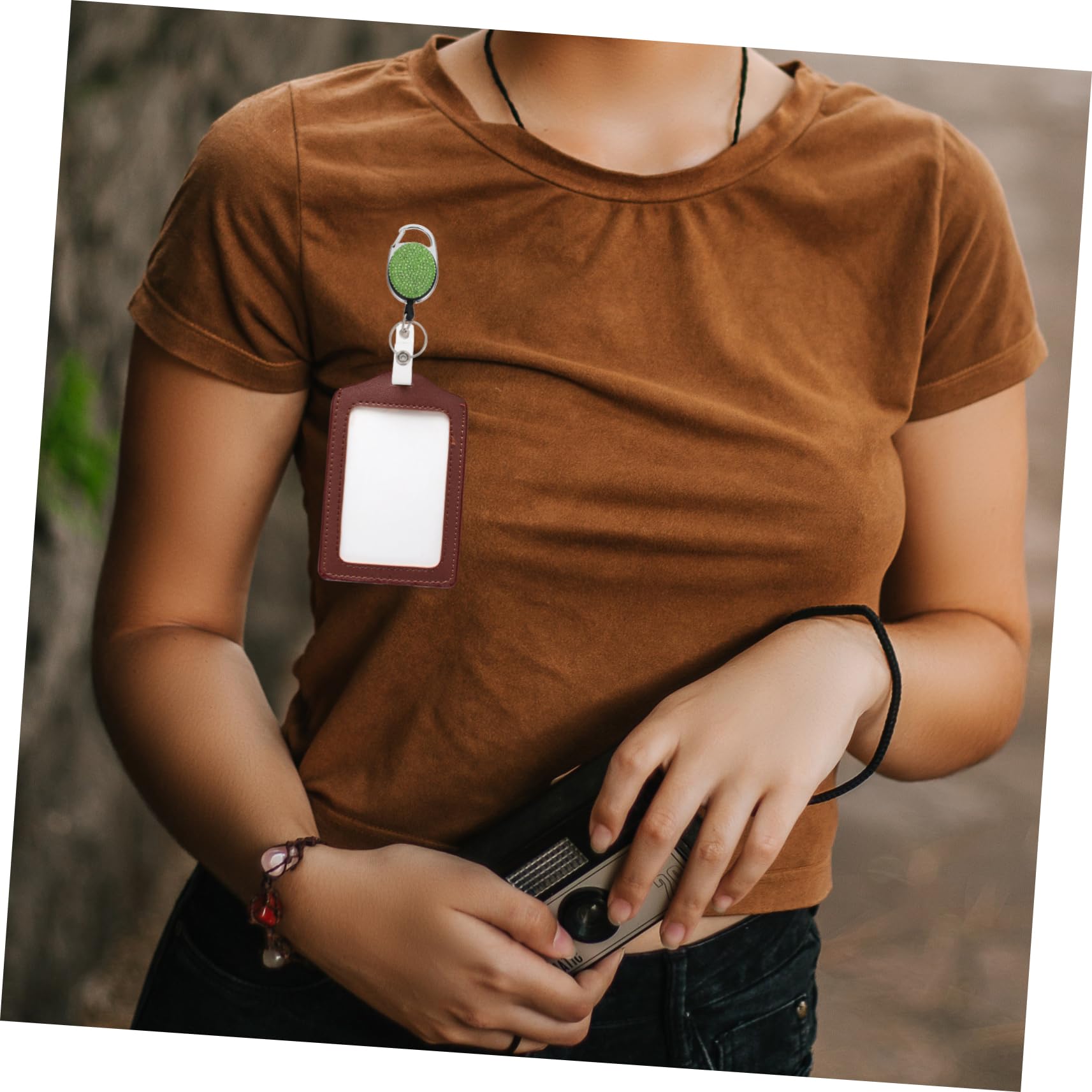 LALAFINA 8pezzi Portachiavi Retrattile Lega Di Zinco Con Clip Per Distintivi e Tesserini Accessorio Pratico Per Ufficio e Lavoro