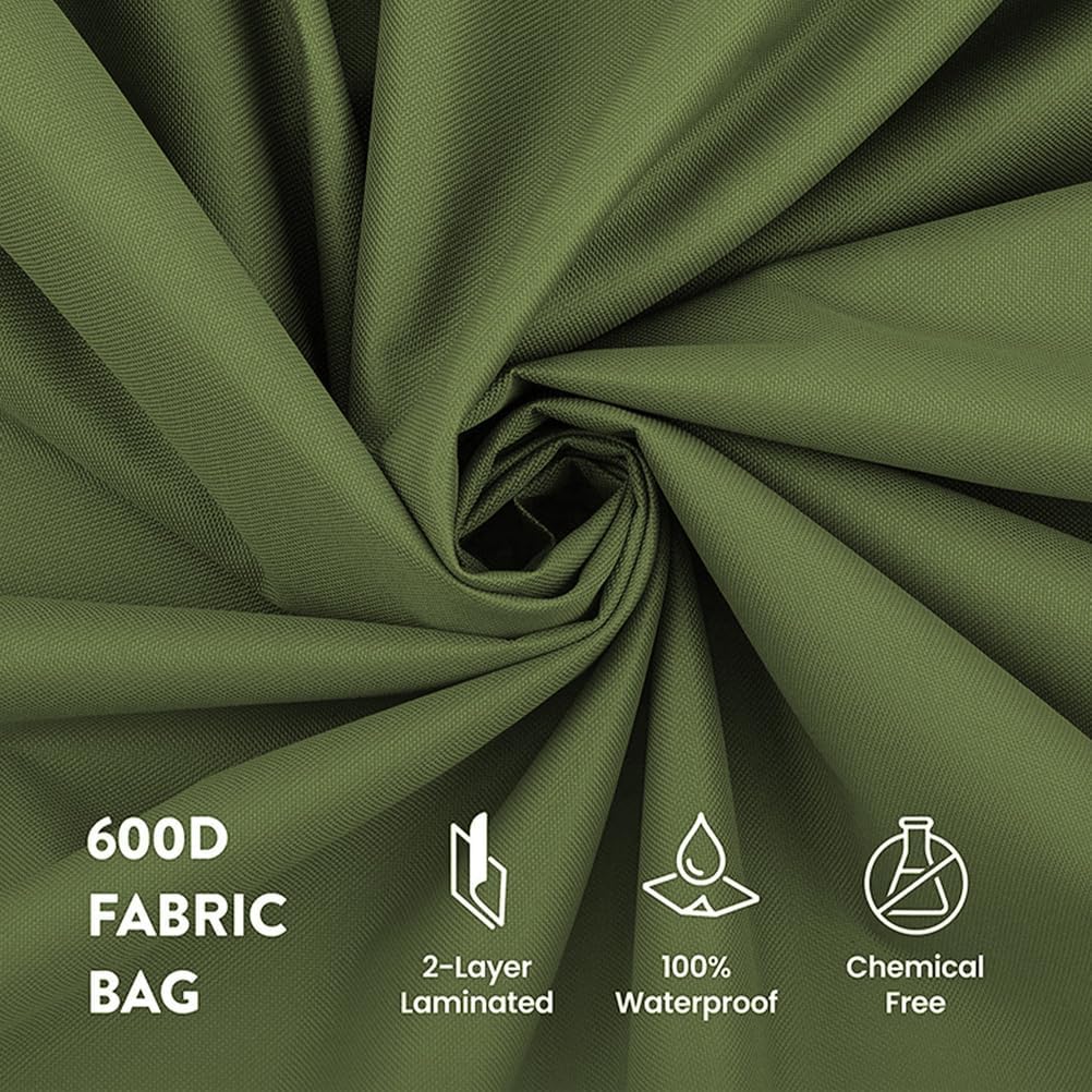 Wreath Storage Container, Double Layer Christmas Wreath Storage Bag with Durable 600D Oxford Material and Reinforced Handle for Holiday Xmas,Green,30inch