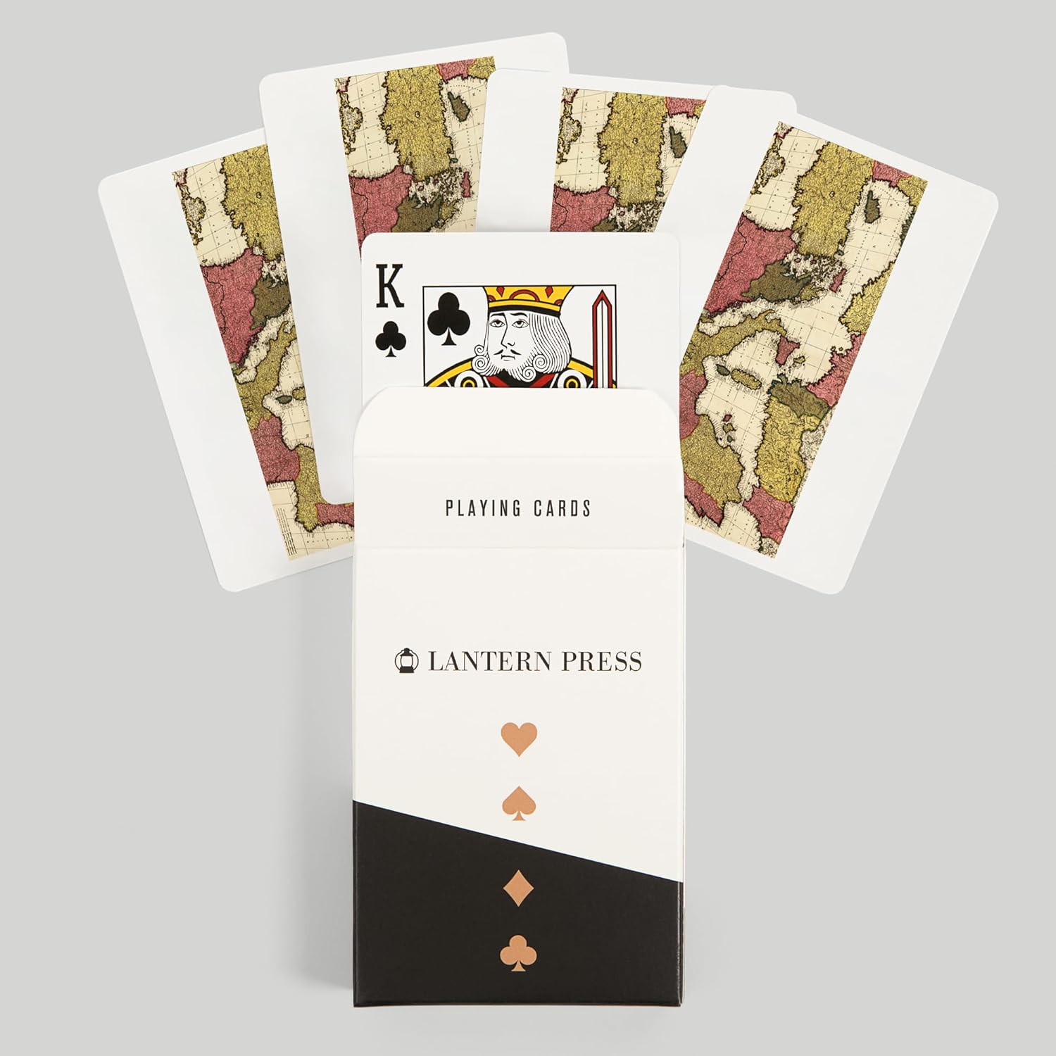 Lantern Press Mediterranean Sea, (1695), Panoramic Map, 52 Playing Cards for Adults, Poker Size Card Deck