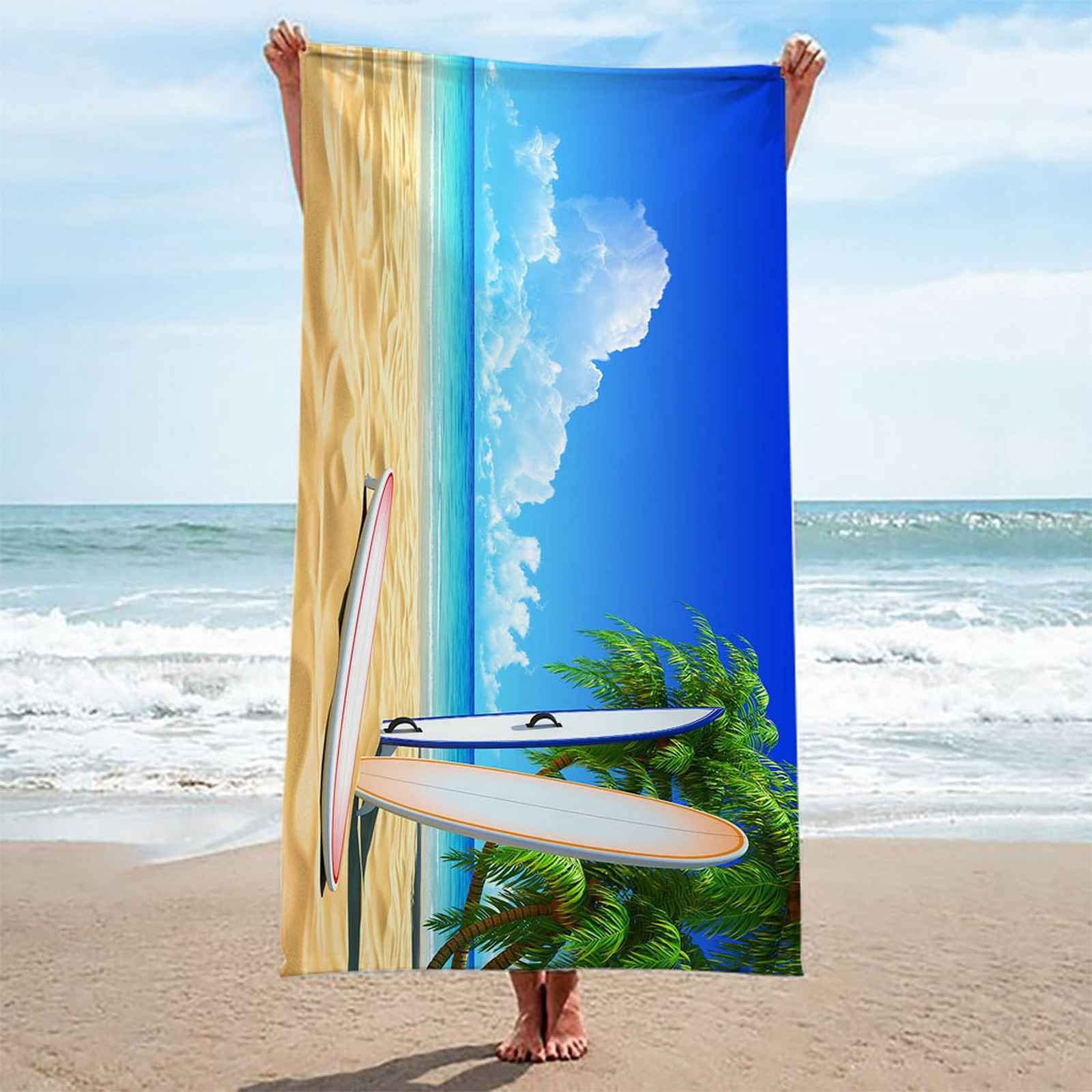 SummerSand Serviette De Plage Microfibre XL 200x100 Cm - Drap De Plage Grande Taille Antisable - Serviette De Piscine Légère, Compacte, Séchage Rapide – Deep Blue