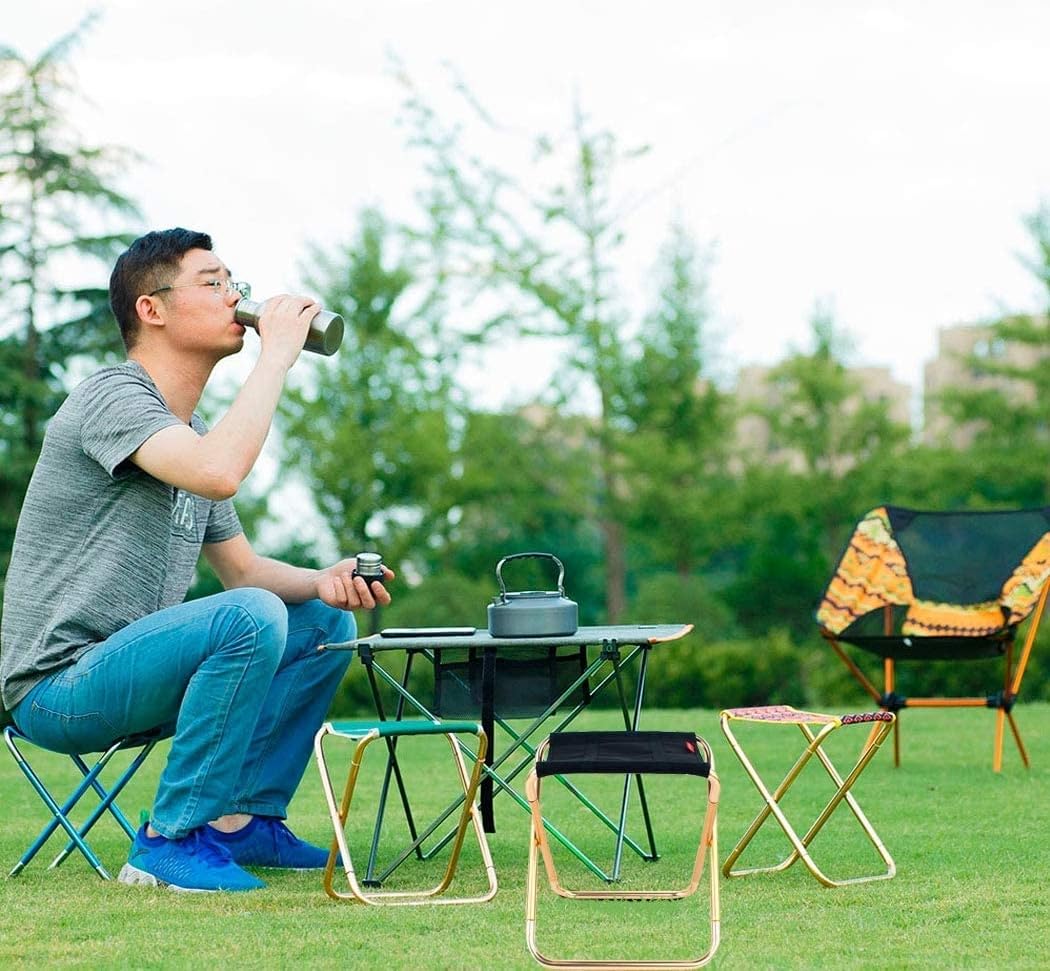 Ultralight Portable Folding Camping Stool for Outdoor Fishing Hiking Backpacking Travelling(XL:13"x14"x15";Large:11.8"x11"x11.4"; Medium:8.3"x9.5"x 11")