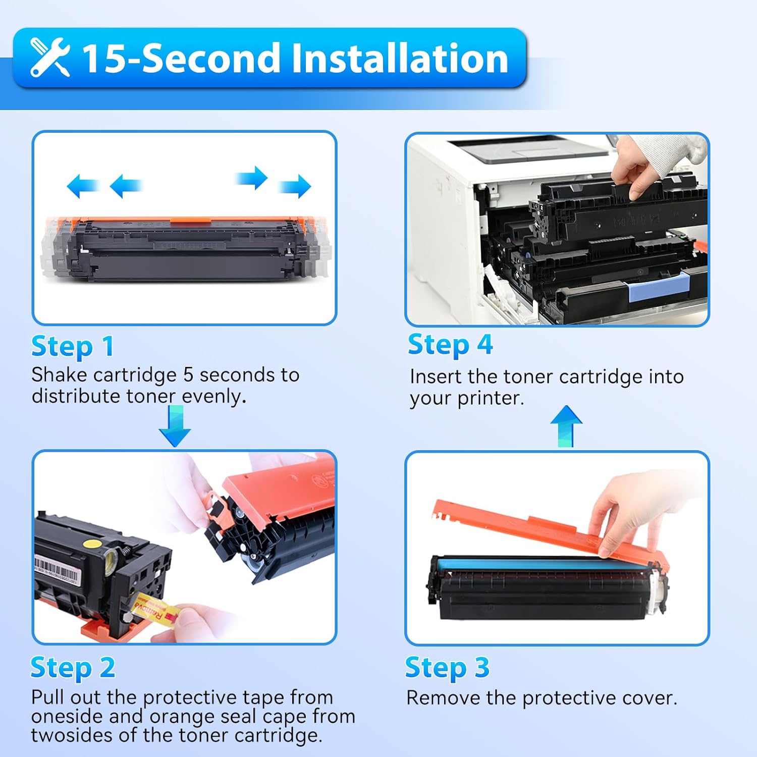 ZIPRINT 131A Toner Cartridge 4 Pack Compatible for HP 131X 131 CF210A CF211A CF212A CF213A Black Cyan Yellow Replacement for Hp LaserJet Pro 200 Color MFP M276nw Toner Cartridges M276n M251n M251nw