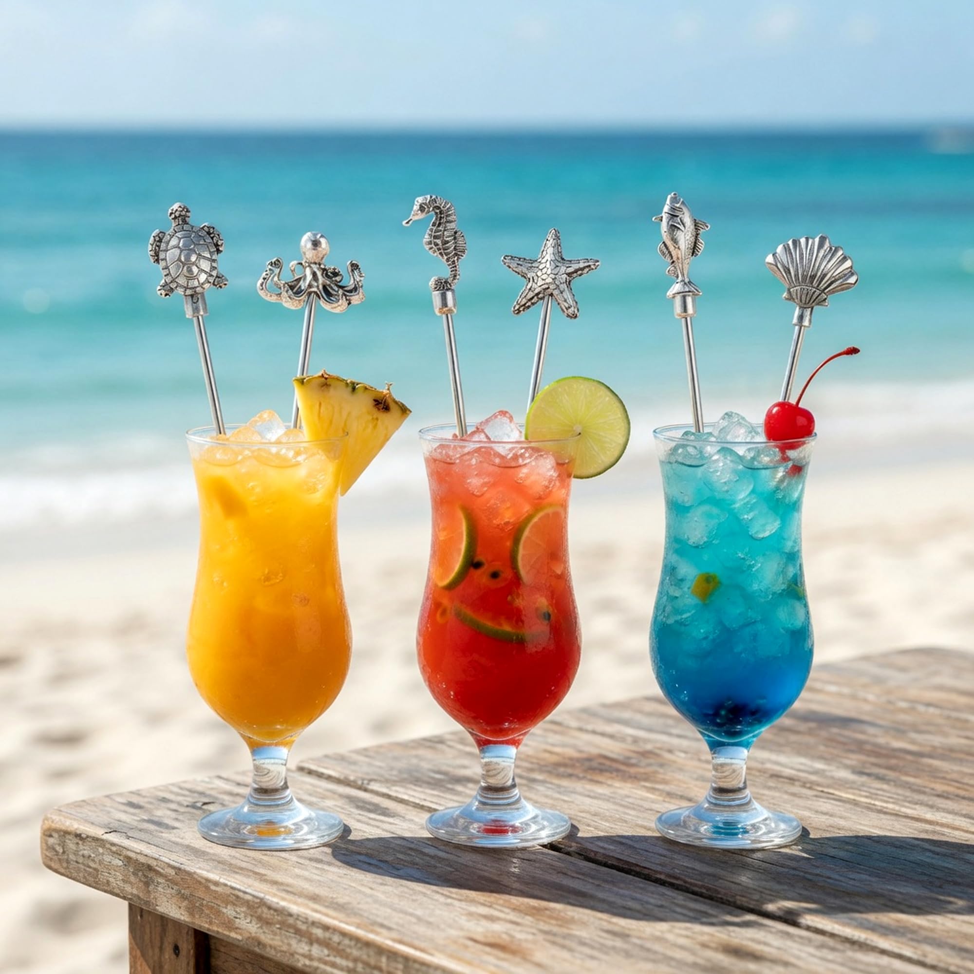 Homestia Juego de 6 cucharaditas de 7 pulgadas, cucharas de postre de acero inoxidable 304, agitadores de café, cucharas de mango largo para mezclar bebidas