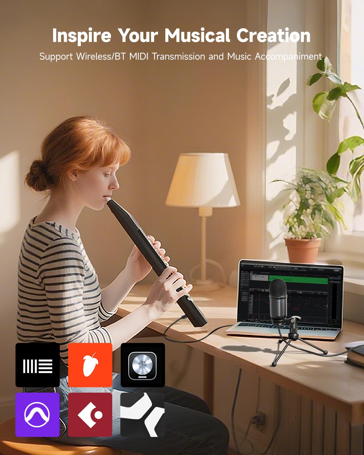 Eastar Digital Woodwind Electric Saxophone for Beginners, 27 Tones, Silent Practice, Hi-Fi Speaker, Adjustable Airflow, Reverb Effect, Rechargeable Battery, MIDI, BT Support, EDA-100