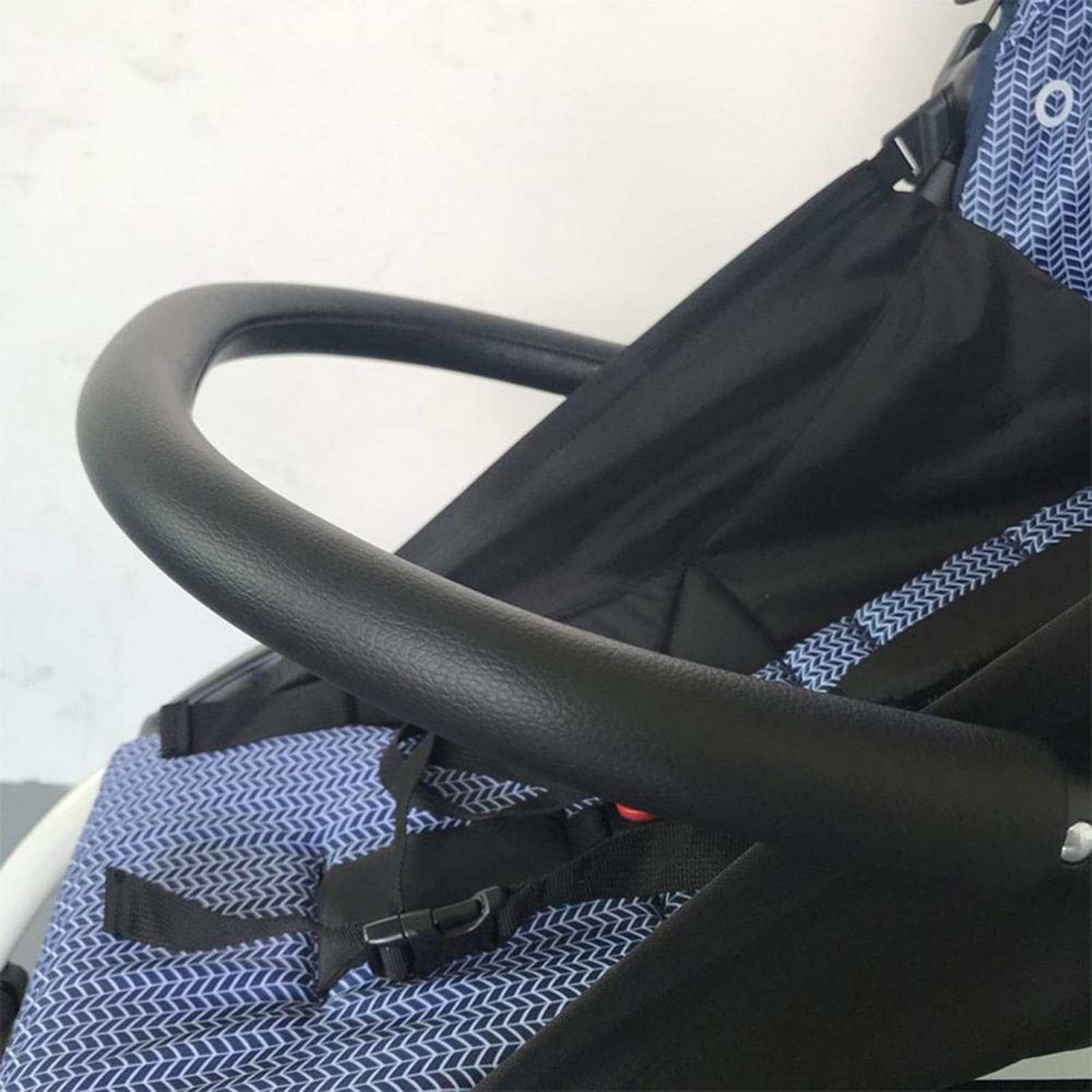 Sicherheitsbügel Für Kinderwagen,Zubehör Für BBZ Yoyo Armlehne Aus Schwarzem PU-Leder,Schwarz