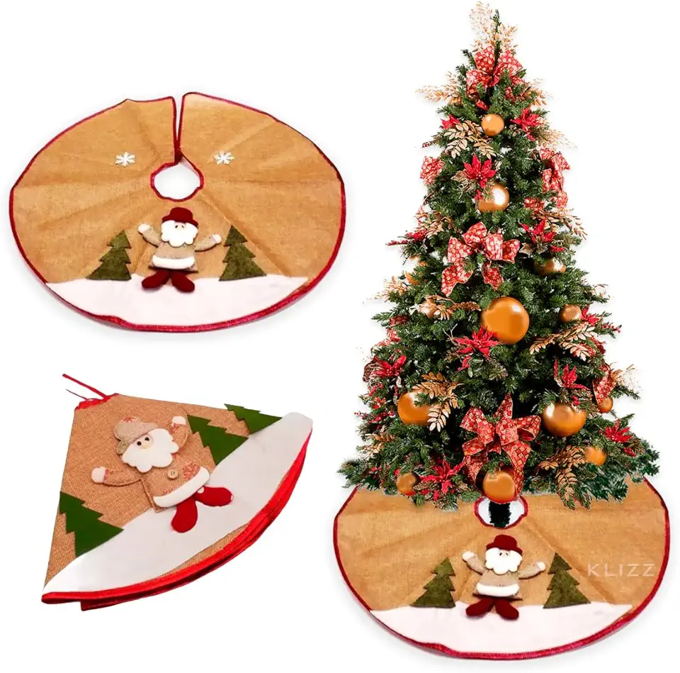 Saia para Árvore de Natal Esquiando sortidos – Árvore de Natal de alta qualidade – monte uma decoração deslumbrante e durável