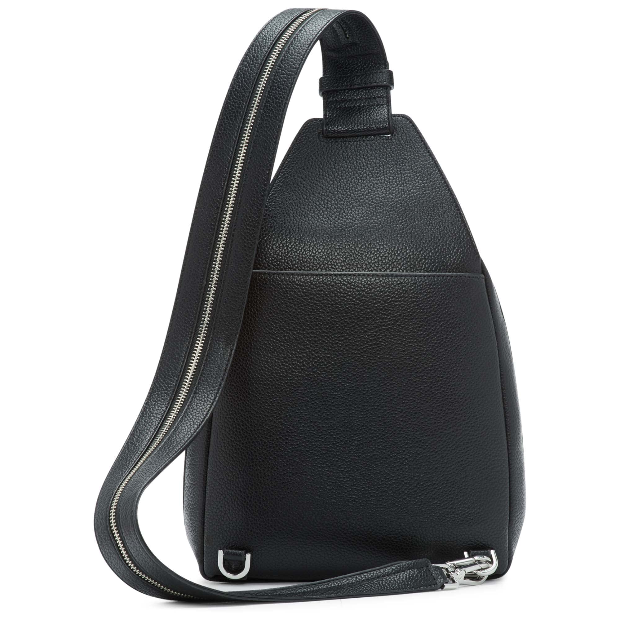 Calvin Klein Myra Backpack For Women – Vegan Leather Convertible Sling Backpack, 2 Pockets Mochila convertible Mujer (Pack de 1)