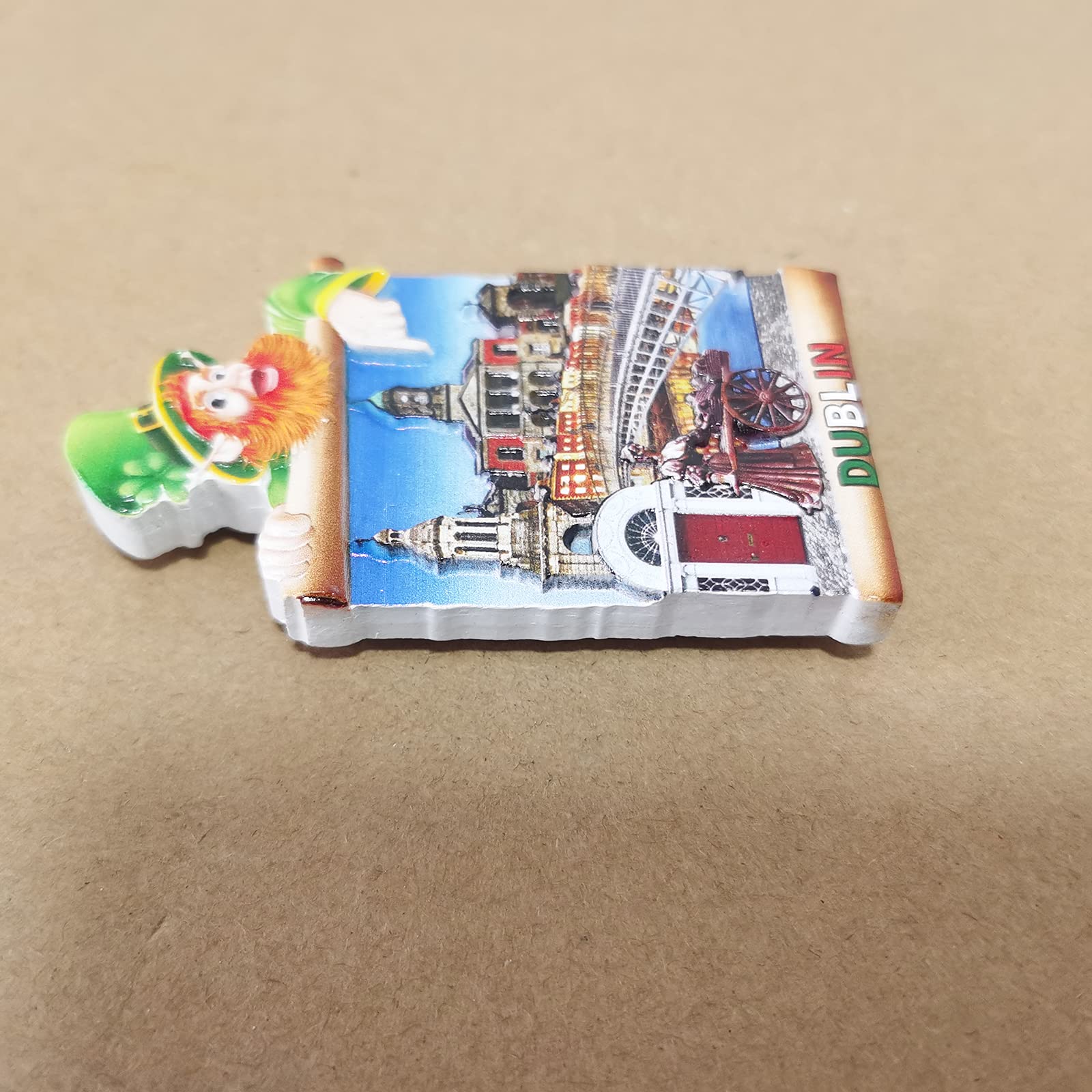 Magnete per frigorifero 3D Dublino Irlanda, decorazione per casa e cucina, adesivo magnetico Dublino Irlanda magnete frigorifero souvenir da viaggio regalo