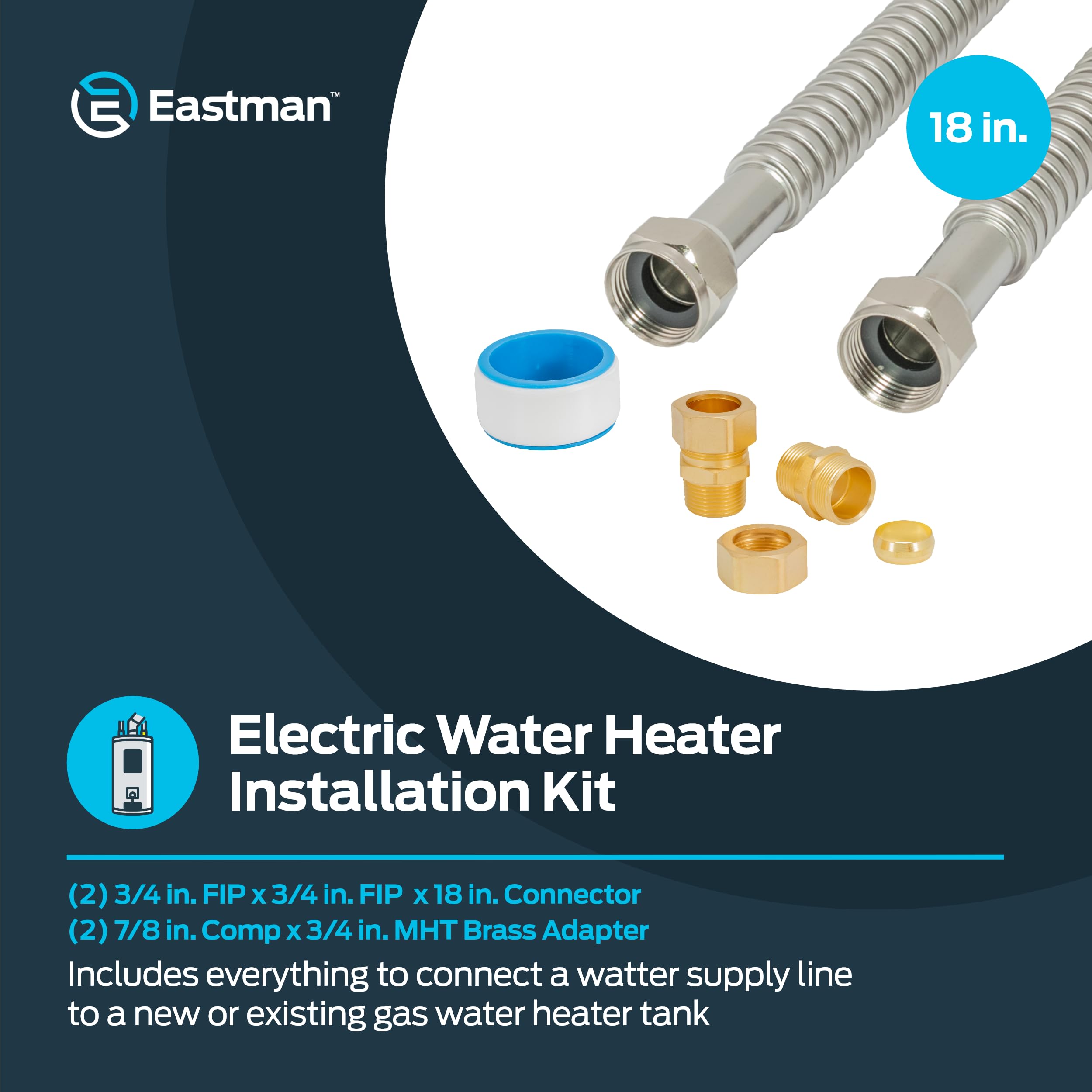 Ez-Flo 48281 kit de instalación de calentador de agua eléctrico