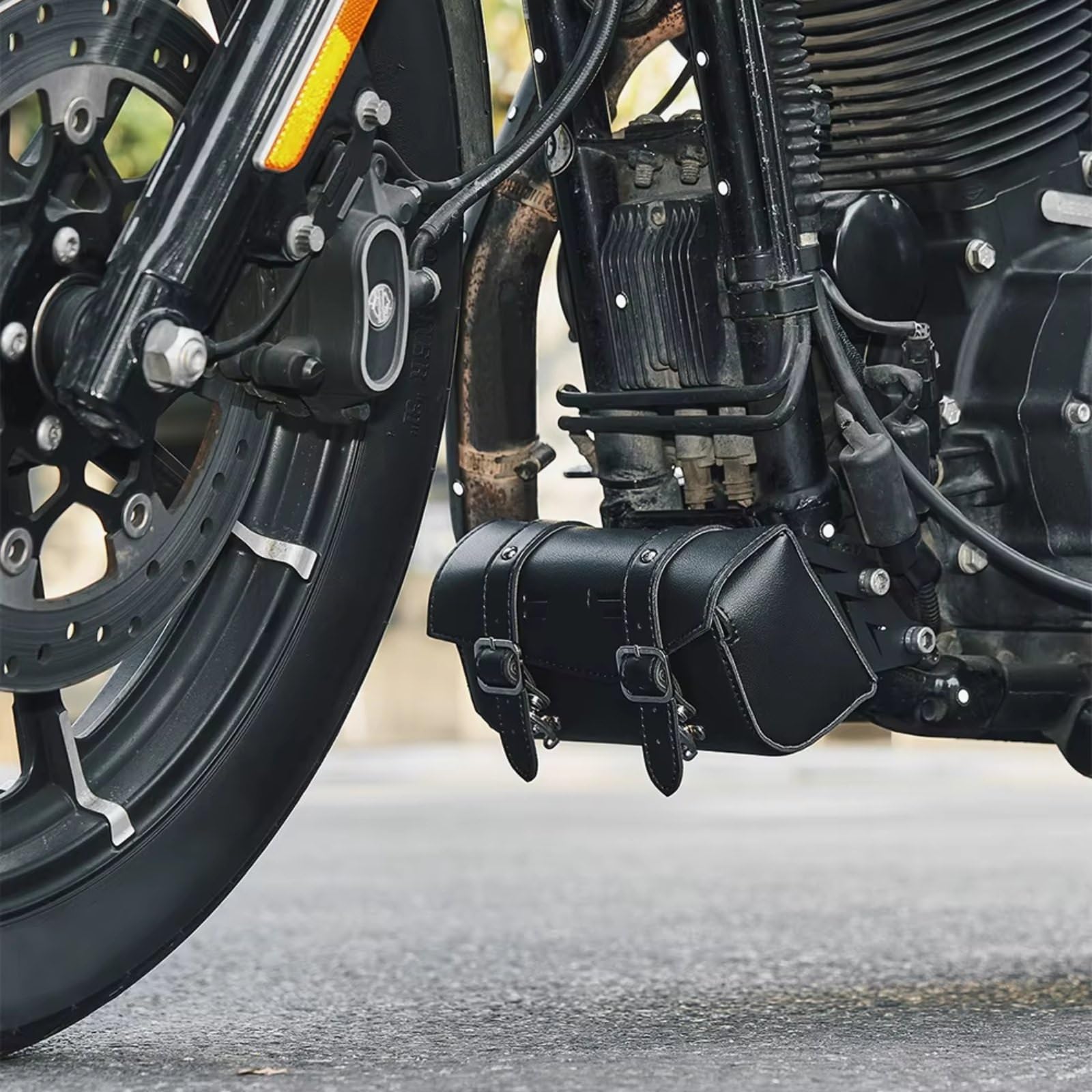 Compatibile Con Sportster Per Xl 1200 Iron 883 50 2004-2023 Borsa Portaoggetti Moto Down Tube Downtube Parti Di Utensili Sacche Moto