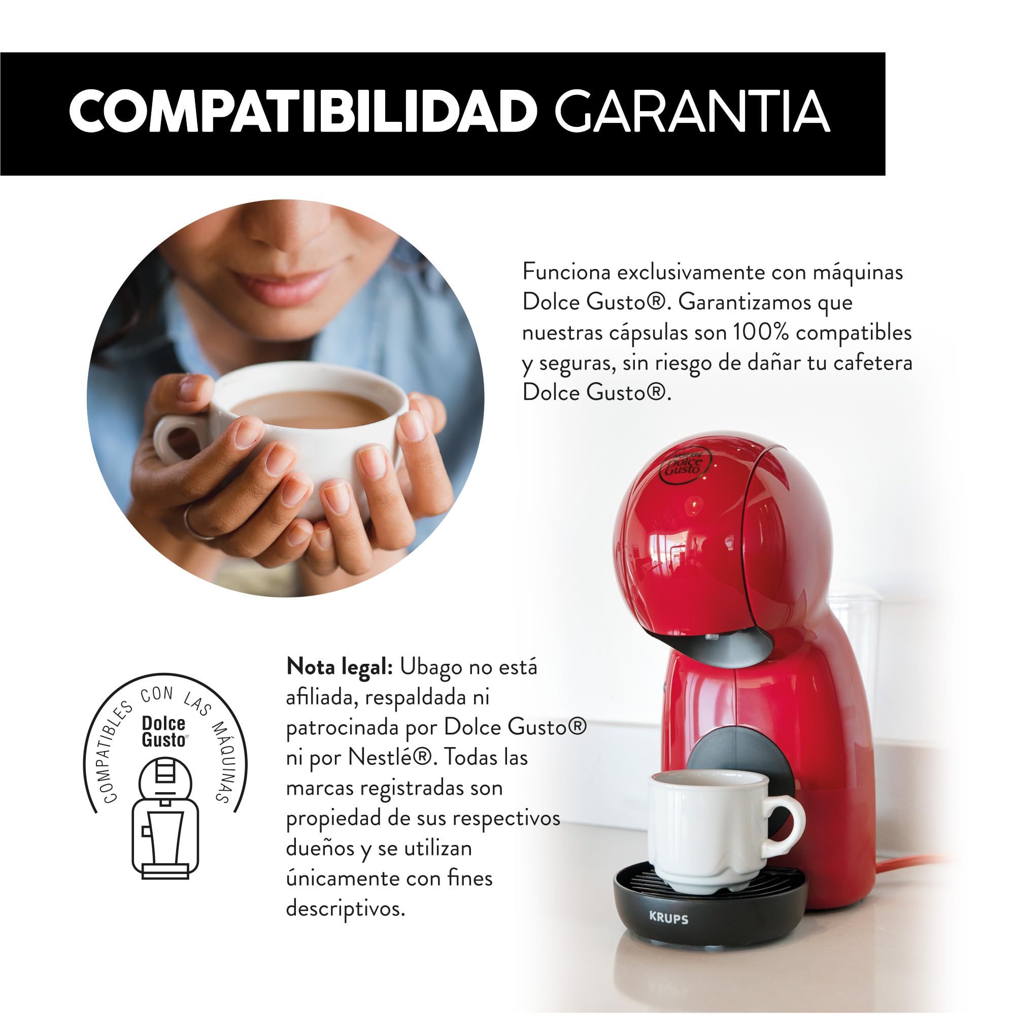 Ubago Café en cápsulas Café Cappuccino Caramel, Toffee Edition, compatible con capsulas Dolce Gusto, oferta de 192 unidades