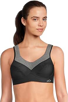 Anita Panalp Merino Wool Wicking Sports Bra 5555 Black/Melange 32A