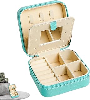 旅行用ジュエリーケース 収納ケース | ダブルレイヤー PUレザー オーガナイザー,ブレスレット 指輪 ピアス ネックレス チェーン 整理 収納ケース - 女性 ガールズ ママ 彼女 アクセサリー 小物 旅行 日常 外出 携帯 収納 ケース プレゼント ギフト