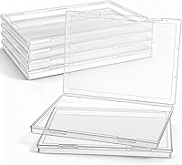 Vista 15 de 6 Piezas Mini Cajas de Almacenamiento de Cuentas Transparentes de Plástico para Coleccionar Artículos Pequeños, Cuentas, Joyas, Tarjetas de Visita