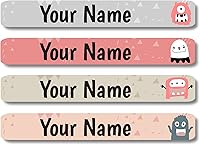 Vista 34 de Lovable Labels - 120 Etiquetas infantiles personalizadas, impermeables, aptas para lavavajillas, se pegan y despegan, son ideales