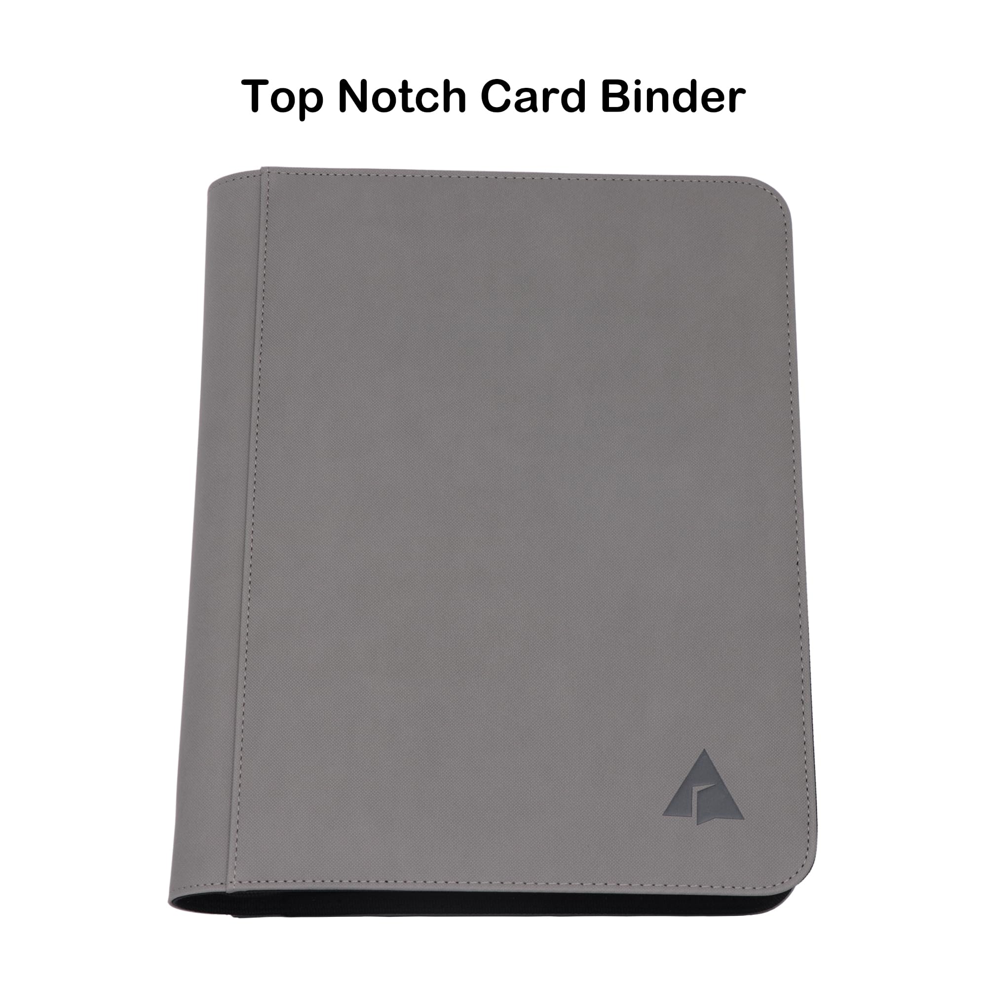 Raccoglitore a 9 tasche, adatto per 828 carte collezionabili con caricamento laterale, senza anelli, per carte TCG e carte sportive, grigio