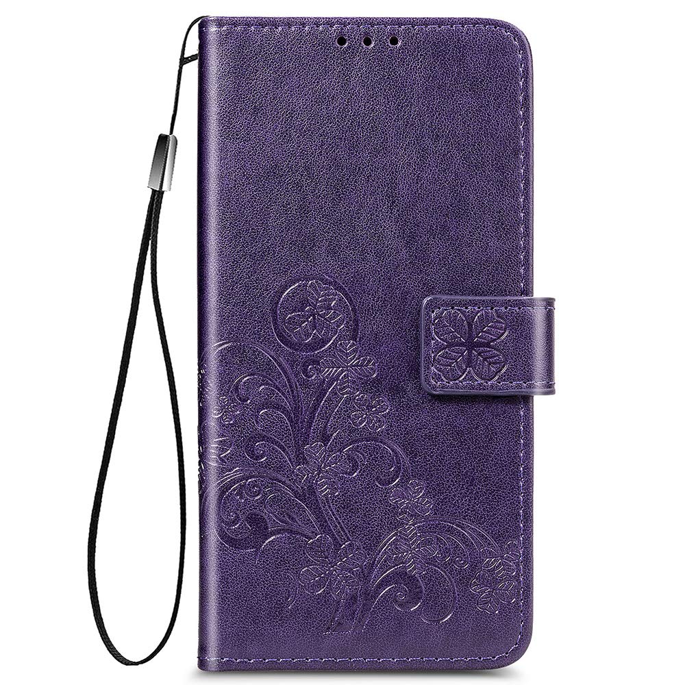 ALAMO Cover Trifoglio per Nokia 5.4, Premium Custodia in PU Pelle con Slot per Schede - Viola Scuro