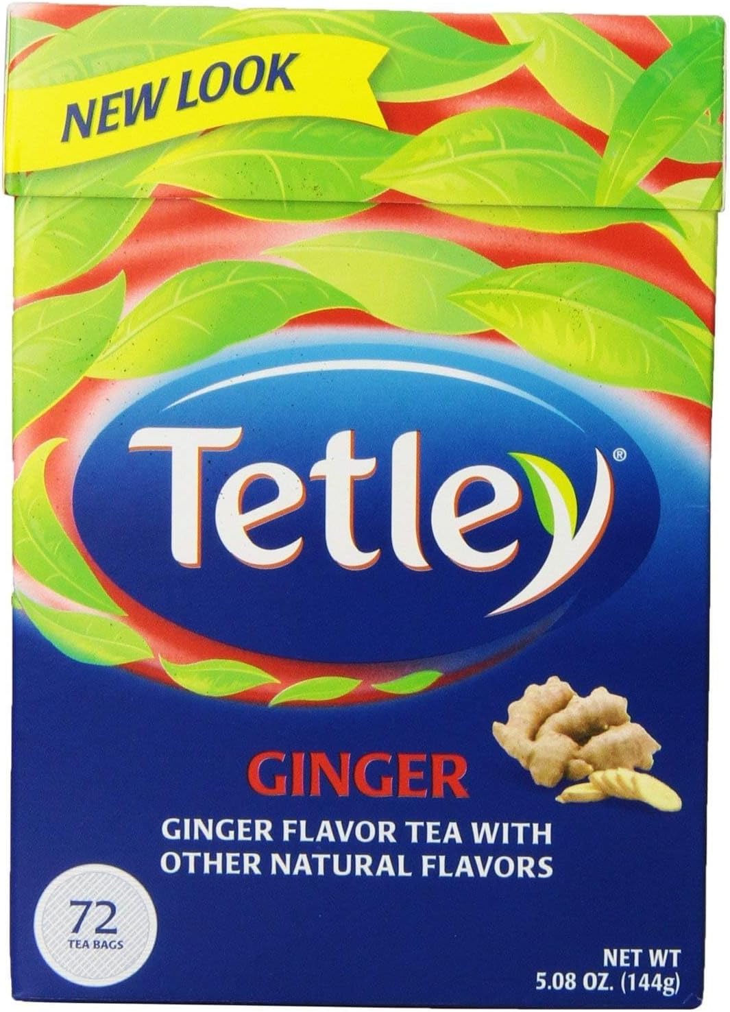 TETLEY TEA GINGER, 72 BG