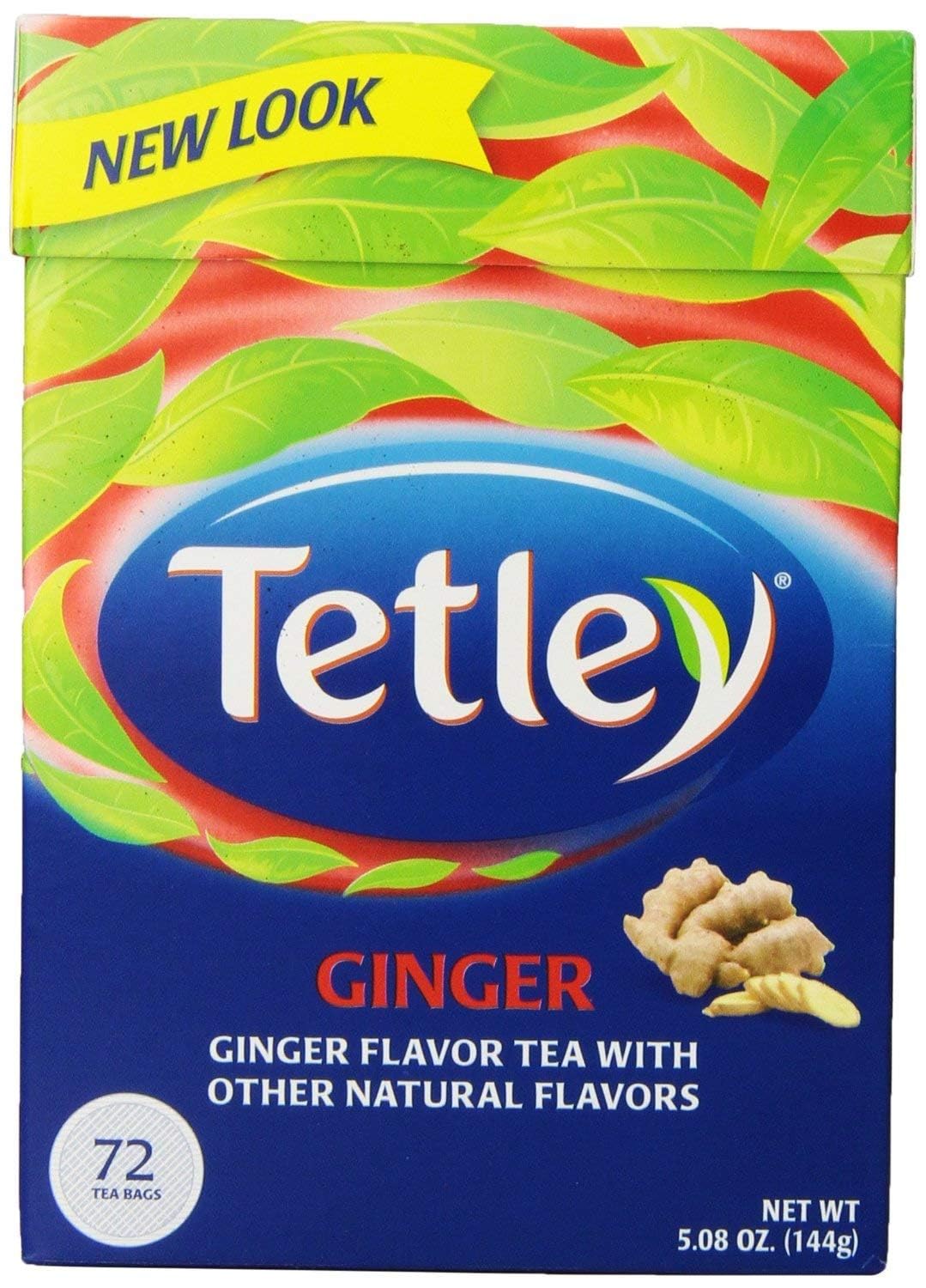TETLEY TEA GINGER, 72 BG