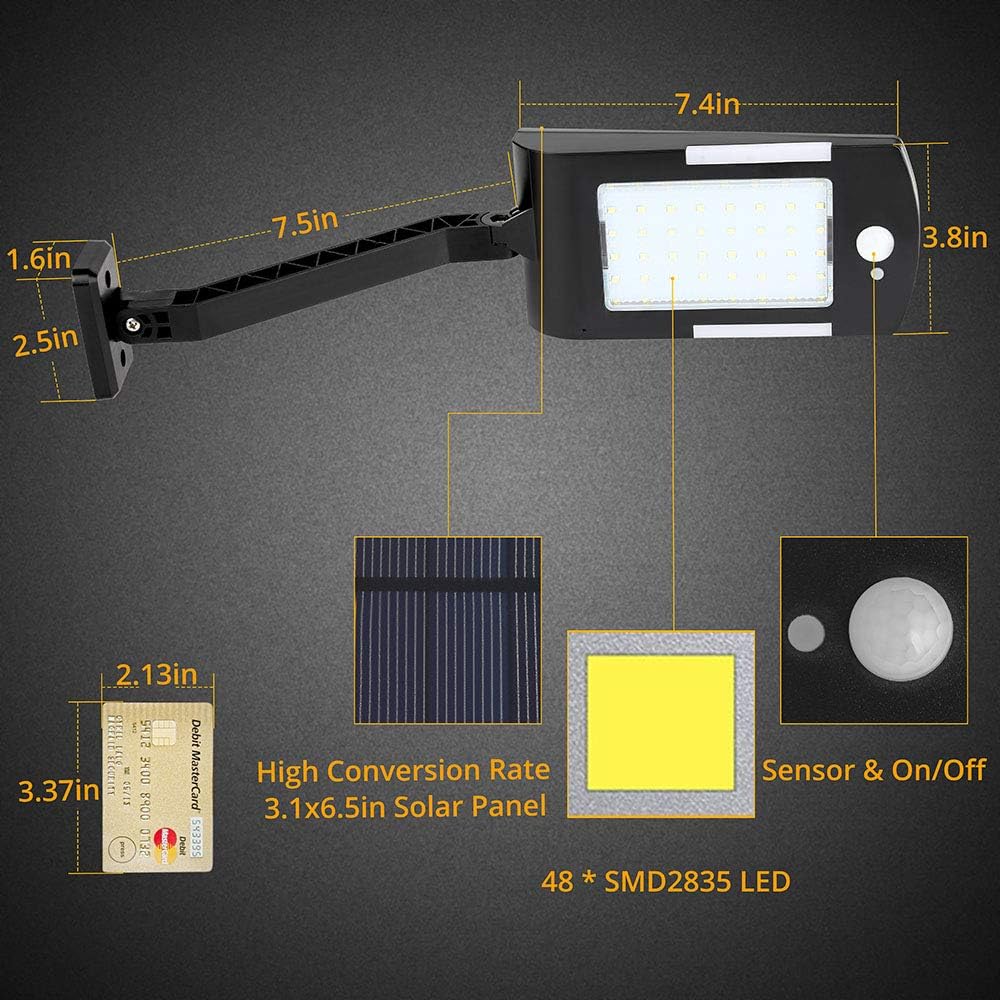 Up To 40% OFF Solar Lights Outdoor, KUFUNG 48 Led Lamp, Wireless Waterproof Solar Flood Light, Security Motion Sensor Light Outdoor Luces Solares for Deck, Fence, Patio, Front Door, Gutter, Yard, Shed, Path(4 Pack) Crazy Clearance Solar Lights Outdoor, KUFUNG 48 Led Lamp, Wireless Waterproof Solar Flood Light, Security Motion Sensor Light Outdoor Luces Solares for Deck, Fence, Patio, Front Door, Gutter, Yard, Shed, Path(4 Pack)