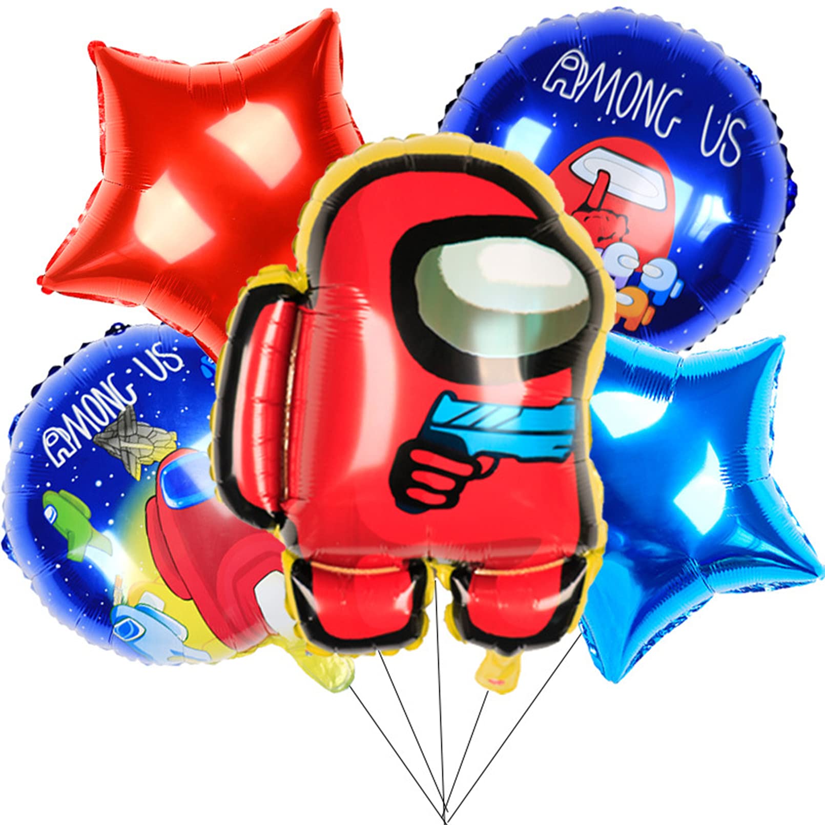 Am anna among us birthday decorations among us party supplies include happy birthday banner 
