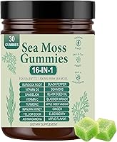 Vista 1 de Sea Moss Gummies 16-in-1, with Bladderwrack & Burdock Root - Organic Irish Sea Moss Supplement for Immune Support, Digestion, Energy - Vegan