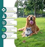 Vista 2 de Collar natural para pulgas y garrapatas para cachorros, protección de 12 meses, control seguro de plagas, impermeable, fuerte, peine antipulgas