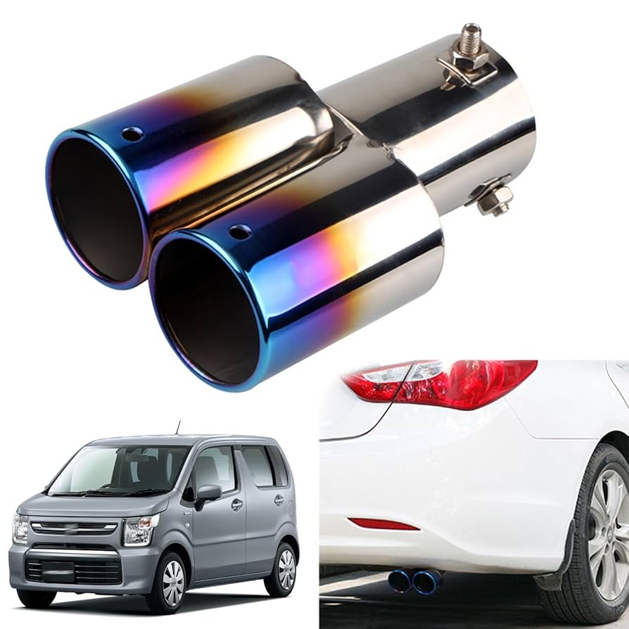 R2　MH21S 用　マフラーカッター Amazon | マフラー カッター 2本出し スズキ ワゴンR MH21S/22S