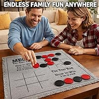 Vista 6 de Bolaball - Juego de mesa gigante 3 en 1, la vieja, damas, ajedrez, reversible, juegos de jardín y patio para adultos, fiesta familiar, para niños