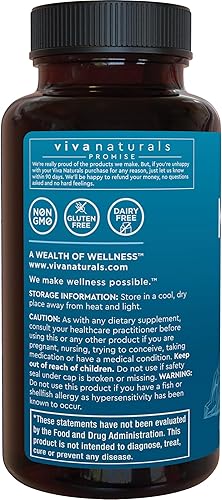 Miniatura 8 de Viva Naturals Aceite de kril 100 puro aceite de krill del antártico 0044 ozporción 60 cápsulas