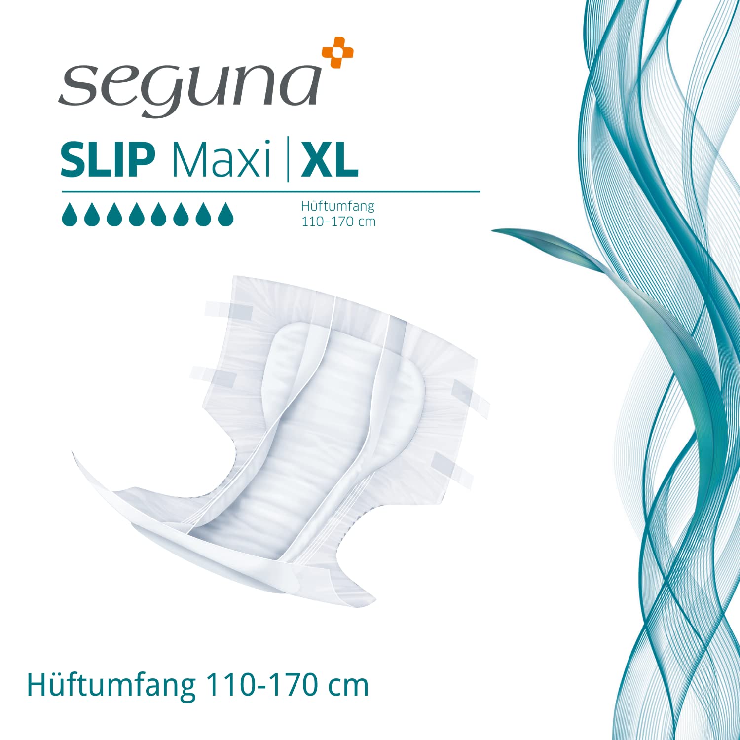 SEGUNA Slip Maxi, Inkontinenz Windeln für Erwachsene, Frauen, Männer, Windeln bei sehr schwerer Blasenschwäche, Stuhlinkontinenz (XL Sparpaket (3 x 16 Stück))