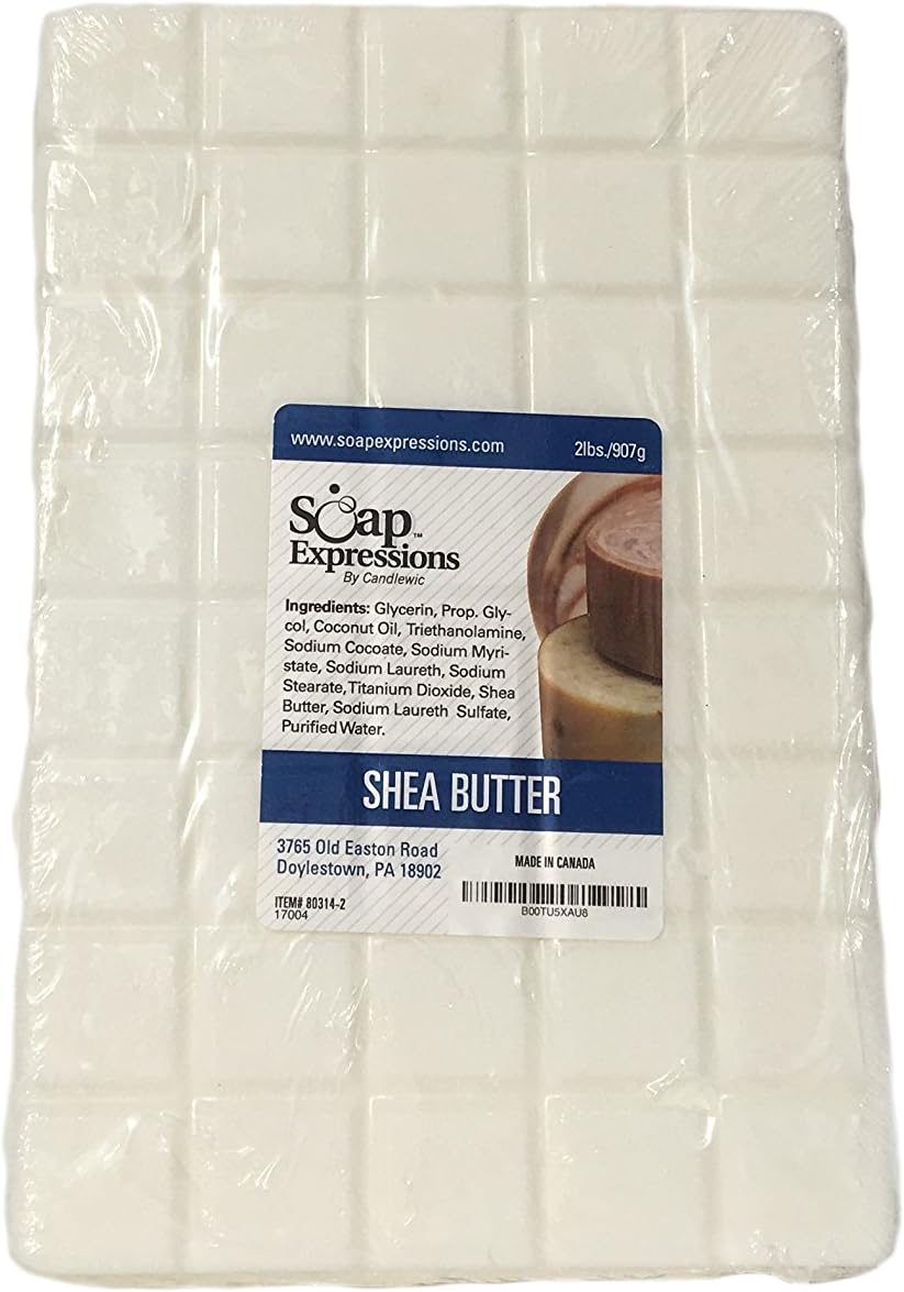 Soap Expressions by Candlewic. Shea Butter Glycerine Soap Base- 2lb